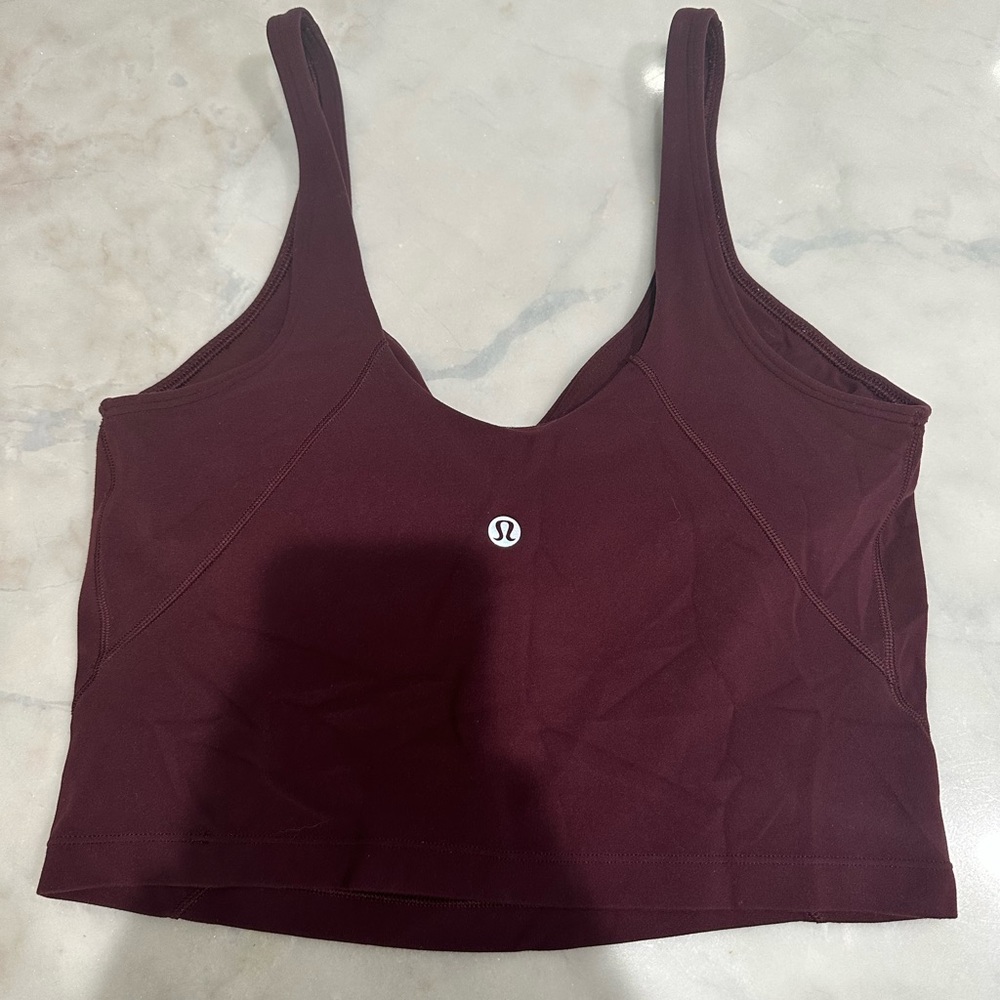 Lululemon size 8 align crop tank